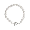 Freshwater Pearl T-Bar Bracelet Silver