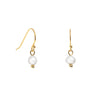 Gold Freshwater Pearl Earrings Small