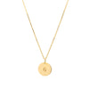 Gold Personalised Disc Necklace