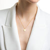 Gold Personalised Disc Necklace