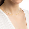 Gold Satellite Choker Necklace