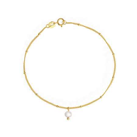 Gold Satellite Pearl Bracelet
