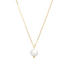 Gold Single Freshwater Pearl Necklace