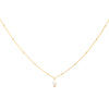 Gold Single Pearl Satellite Choker Necklace