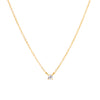 Gold Solitaire Crystal Necklace