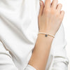 Pearl Personalised Disc Bracelet Silver Small