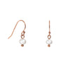 Rose Gold Freshwater Pearl Earrings Small