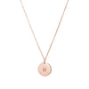 Rose Gold Personalised Disc Necklace