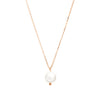 Rose Gold Single Freshwater Pearl Necklace