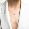 Rose Gold Single Freshwater Pearl Necklace