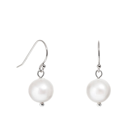 Silver Freshwater Pearl Earrings