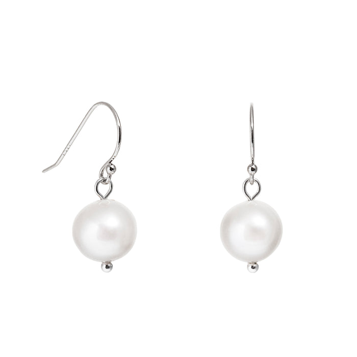 Silver Freshwater Pearl Earrings