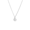 Silver Personalised Disc Necklace Small