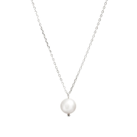 Silver Single Freshwater Pearl Necklace