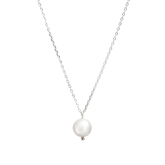 Silver Single Freshwater Pearl Necklace