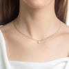 Sterling Silver Single Pearl Satellite Choker Necklace