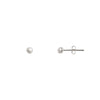 White Freshwater Pearl Stud Earrings Small